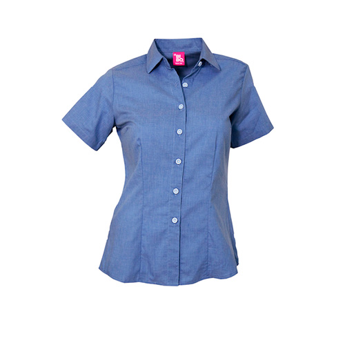 CAMISA BBO OXFORD DAMA MANGA CORTA - Artículos Promocionales MAS RECIO